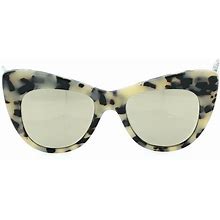 Stella Mccartney Woman's 54mm Tortoise Cat Eye Mirrored Sunglasses S3509