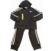 Adidas Youth Size 5 2-Piece Black Track Suit With Zip Up Jacket And Track Pants. Adidas. Black. Outfits & Sets.