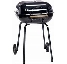 MECO Corporation 25" Americana Kettle Charcoal Grill Chrome/Steel In Black | 33 H X 25 W X 21.5 D In | Wayfair D6e8e9577a7a52b467d8325a37354795