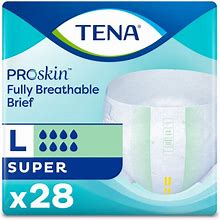 TENA Proskin Super Incontinence Brief Size Large 48-59" | Case Of 56 | Carewell