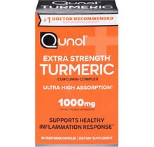 Qunol Turmeric, Extra Strength, 1000 Mg, Capsules - 30 Ea