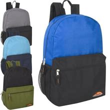 Trailmaker 2-Tone Backpacks, Assorted Colors, Pack Of 24 Backpacks