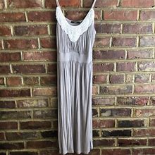Soprano Dresses | Final Reduced Price! Beaded Mid Length Dress | Color: Gray | Size: M