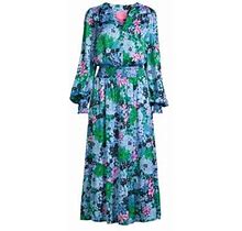 Lilly Pulitzer Women's Loubella Floral Long-Sleeve Midi Dress - Size 12