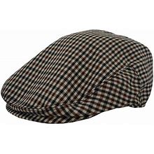 Newhattan Men's Intersecting Stripes Driver Ivy Cap Hat 1814