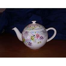 Gien "Flora" Teapot Design By Maily Pierard AS IS