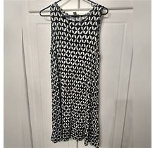 Loft Dresses | Ann Taylor Loft Sleeveless Cotton Dress Size Medium Petite | Color: Black | Size: Mp