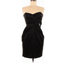 Deb Casual Dress - Sheath: Black Print Dresses - Women's Size 9