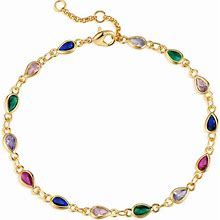 MEVECCO Gold Beaded Bracelets,18K Gold Plated Handmade Cute Satellite Diamond Cut Oval And Round Beads Rope Chain Dainty Bracelet For Women