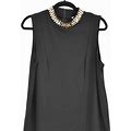 H&M Dresses | H&M Black Shift Dress | Color: Black/Gold | Size: L