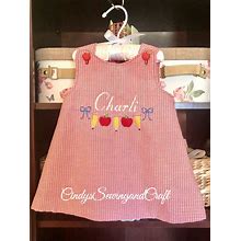 Back To School Dress, Embroidered And Personalized