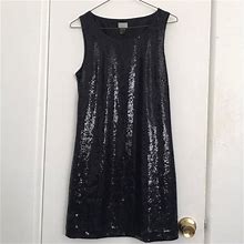 H&M Dresses | Black Sequin Dress | Color: Black | Size: 8