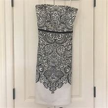 Ann Taylor Dresses | Strapless Dress | Color: Black/White | Size: 0