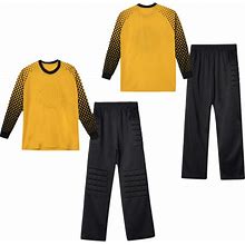 Youth Boys Football Tracksuit Soccer Uniform Padded Shirt With Pants
