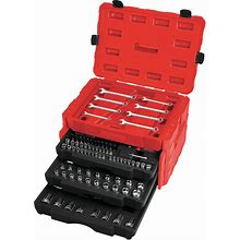 Craftsman 1/4 & 3/8 & 1/2 in. Drive SAE 6 And 12 Point Mechanic's Tool Set 227 Pc