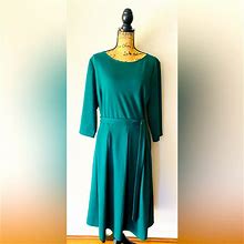 Vfshow Dresses | Nwt Emerald Green Vf Show Pleated Dress 3X | Color: Green | Size: 3X