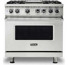 VGR5364GSS Viking 36" Professional 5 Series Freestanding Gas Range With 4 Sealed Burners And Griddle - Stainless Steel
