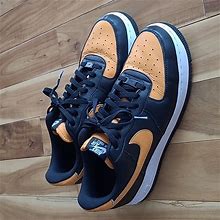 Nike Shoes | Men's Nike Air Force 1S | Color: Black/Orange | Size: 12