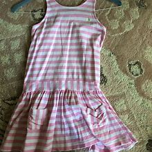 Lilly Pulitzer Dresses | Lily Pulitzer Kids Striped Dress Size 8 | Color: Pink/White | Size: 8G