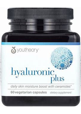 Youtheory, Hyaluronic Plus, 60 Vegetarian Capsules, YOU-00780
