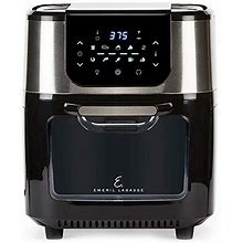 Emeril Everyday Emeril Lagasse Airfryer Pro With Rotisserie And Dehydrate, 6 Quart, Black And Stainless Finish