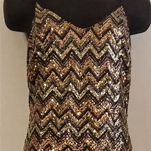 Ark & Co Dresses | Ladies Sequined Dress | Color: Black/Brown | Size: M