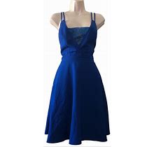 Tea & Cup Dresses | Tea & Cup Blue Flare Dress | Color: Blue | Size: S