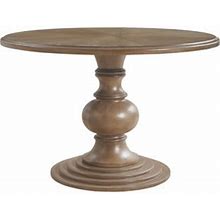 Ophelia & Co. Brandi Farmhouse Round Pedestal Dining Table Wood In Brown | 30 H X 46 W X 46 D In | Wayfair 8Ef796c40b919eb5652da1e881ba9da5