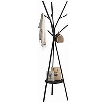 Coat Rack Hat Stand Free Standing Display Hall Tree Metal Hat Hanger Garment Sto