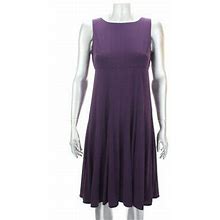 Jessica Howard Petite Purple Sleeveless Pleated A-Line Dress 6P $79