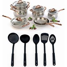 Berghoff Ouro Gold 18/10 Stainless Steel 16-Pc. Cookware Set - Rose Gold