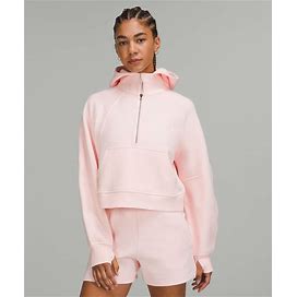 Lululemon Scuba Oversized Half-Zip Sweatshirt Hoodie | Pink|Strawberry Milkshake - Size XL/XXL Cotton-Blend Fleece Fabric