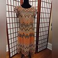 Sharagano Dresses | Sharagano Retro Style Knit Dress, Size 10 | Color: Orange/Tan | Size: 10