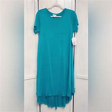 Lularoe Dresses | New Medium Lularoe Carly Dress | Color: Green | Size: M