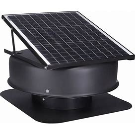 VEVOR Solar Attic Fan 40 W 1230 Cfm Large Air Flow Solar Roof Vent Fan Low Noise And Weatherproof With 110V Smart Adapter Ideal For Home Greenhouse