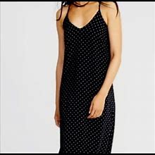 Old Navy Dresses | Old Navy Polka Dot Black & White Summer Maxi Dress | Color: Black/White | Size: M