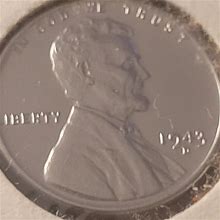 Rare 1943 D WWII STEEL WHEAT PENNY BRILLIANT BU UNC - Vintage & Collectibles | Color: Silver