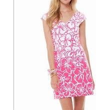 Lilly Pulitzer Desiree Strike A Posie Dress Size Small Fitted Ribbed Floral - Women | Color: Pink | Size: S