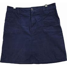 Croft & Barrow Classic Fit Blue Skort Sz 6 Skirt Attached Shorts