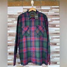 The Hundreds Shirts | The Hundreds Flannel Shirt Size 2Xl | Color: Blue/Green | Size: Xxl