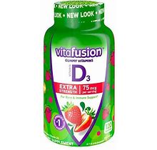 Vitafusion Extra Strength Vitamin D3 Gummies - Strawberry | 75 Mcg | 120 Gummies
