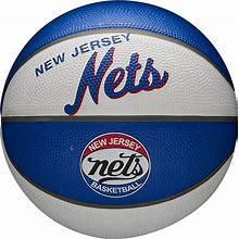 WILSON NBA Team Retro Mini Basketball - Brooklyn Nets
