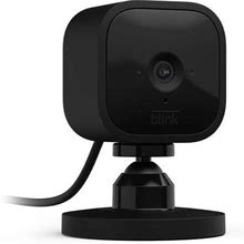 Blink Mini - Compact Indoor Plug-In Smart Security Camera, 1080P HD Video, Night