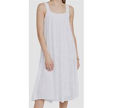 $188 Rails Women's White Square Neck Sleeveless Shift Dress Size Small