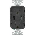 Leviton Charger Outlet 3.6A Usb Dual Type A In Wall 15A Tamper