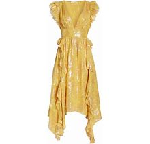 Ulla Johnson Dresses | Ulla Johnson Nerissa Fil Coup Midi Dress Size 2 | Color: Gold/Yellow | Size: 2