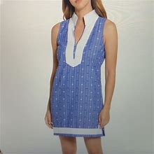 Eliza J Dresses | Nwt. Eliza J. Navy Shift Sleeveless Dress | Color: Blue/White | Size: 8