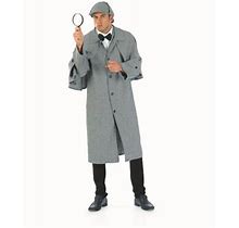 Fun Shack Mens Victorian Detective Costume Adult Historical Sleuth Fancy Dress Halloween Gray M