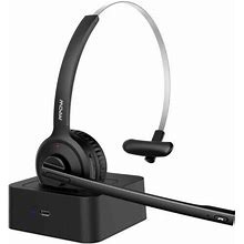 Mpow Bluetooth Headset Trucker Telephone Wireless Headphone Noise Cancelling Mic