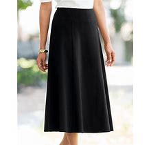 Appleseeds Women's Everyday Knit Long Skirt - Black - 2X - Womens
